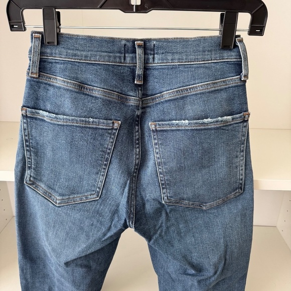 AGOLDE Sophie Ripped High Waist Crop Jeans Spite - Picture 6 of 8